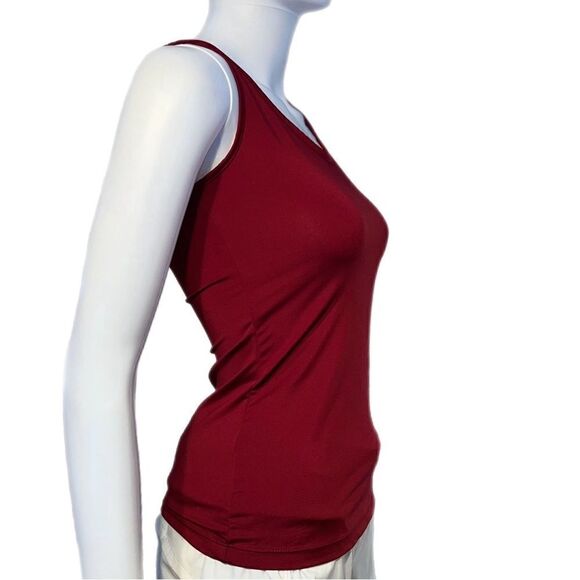 Fitted Racerback Tank Bundle (XS)-Burgundy/Black - Picture 8 of 11